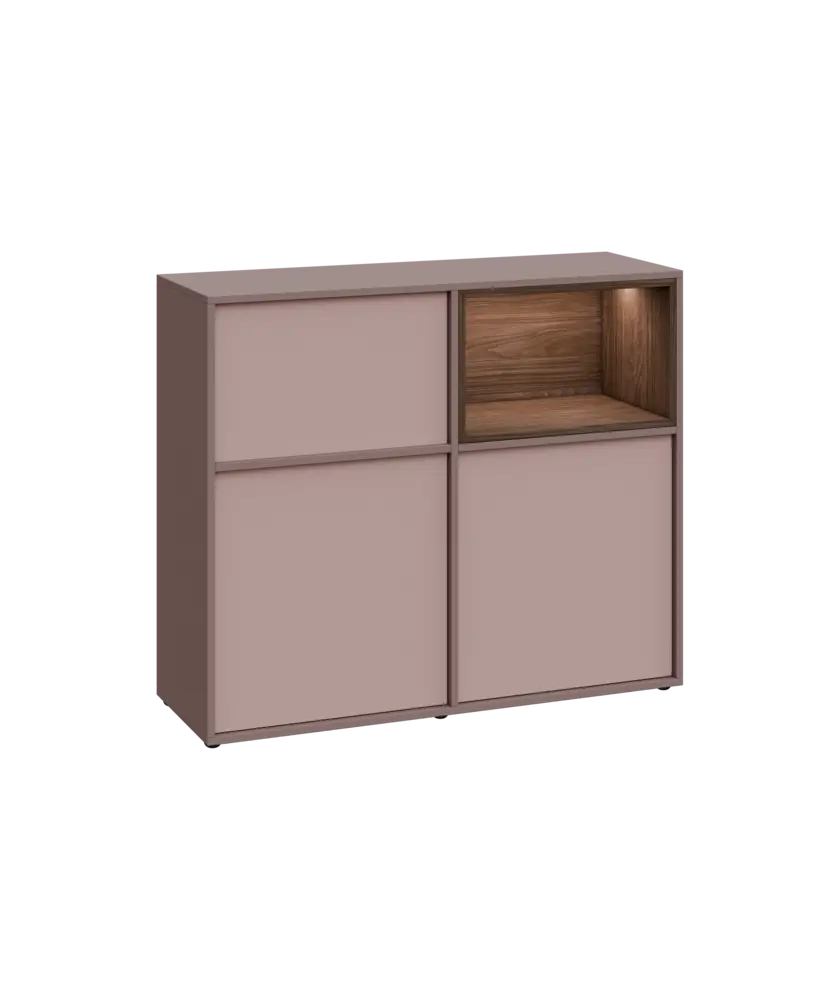 ERY D1241 P dolní modul, 2-dveřová/nika, 1000x1200x400, pravý, pudrová